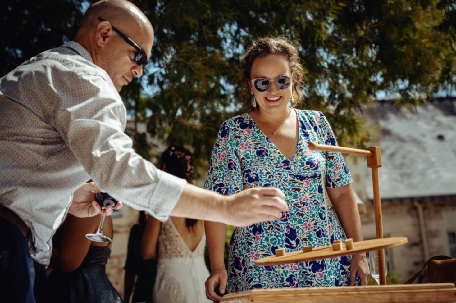 reportage photo lors du cocktail de mariage au domaine du Chalonge