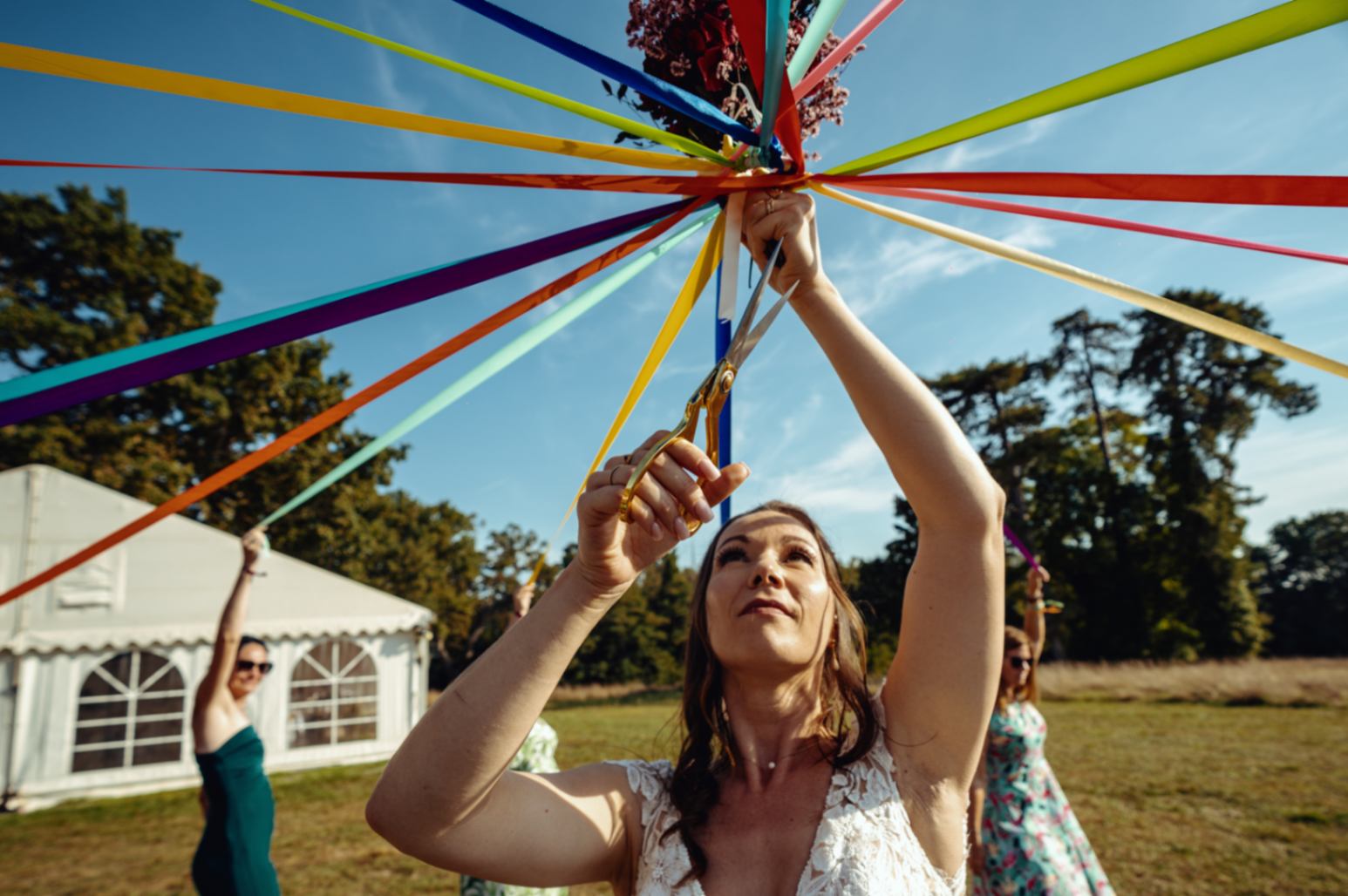 reportage photo du cocktail d'un mariage au Domaine du Chalonge