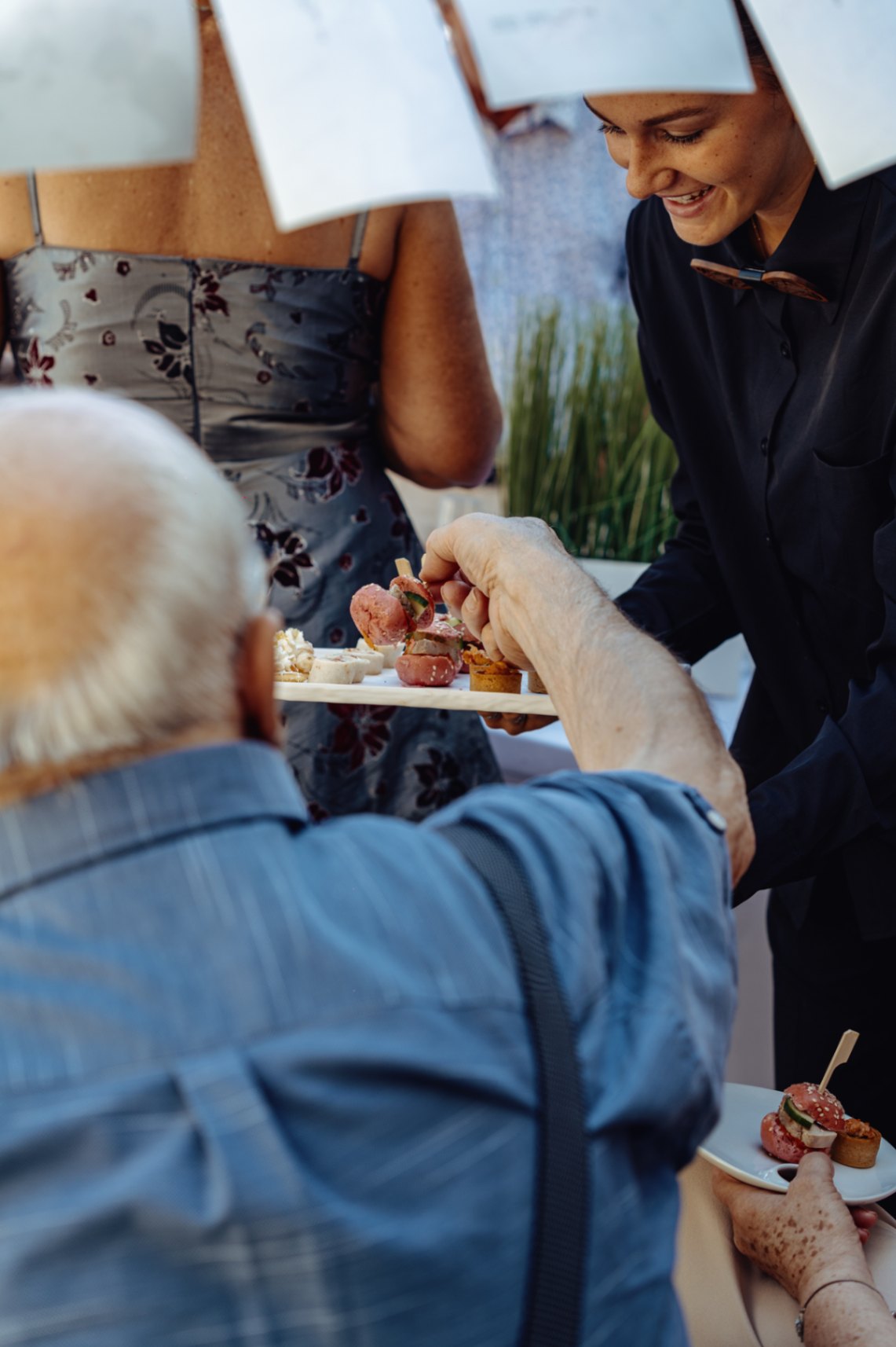 photo prise lors du cocktail du mariage au domaine du chalonge