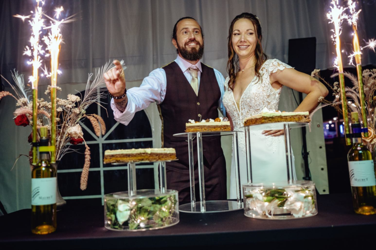 Photo du Dîner de la soirée de mariage au domaine du Chalonge